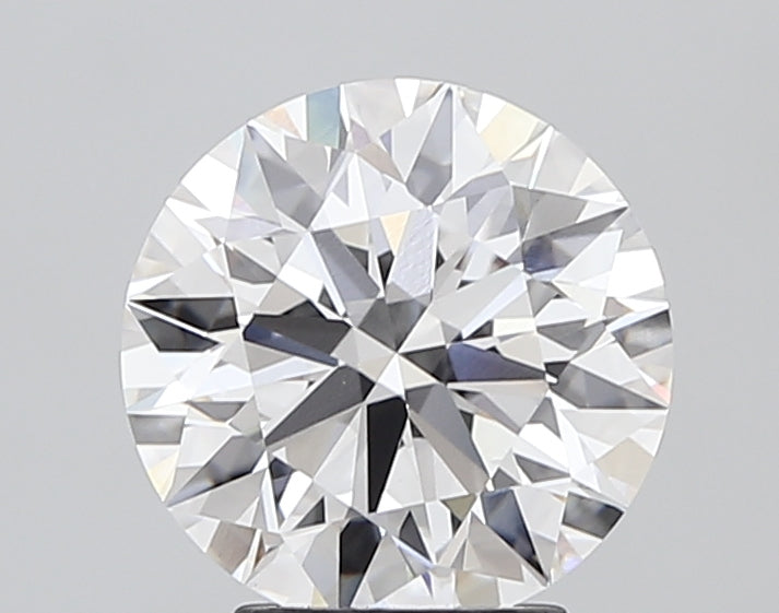 3.5 Carat Round Lab Diamond with  Cut Diamond in 14KT  view 1
