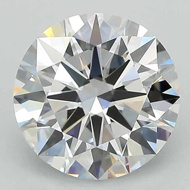 2.0 Carat Round Lab Diamond with  Cut Diamond in 14KT  view 1
