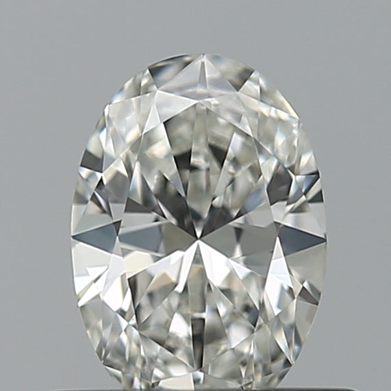 0.42 Carat Oval Natural Diamond with  Cut Diamond in 14KT  view 1
