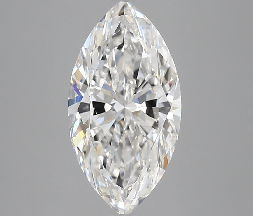 3.01 Carat Marquise Natural Diamond with  Cut Diamond in 14KT  view 1
