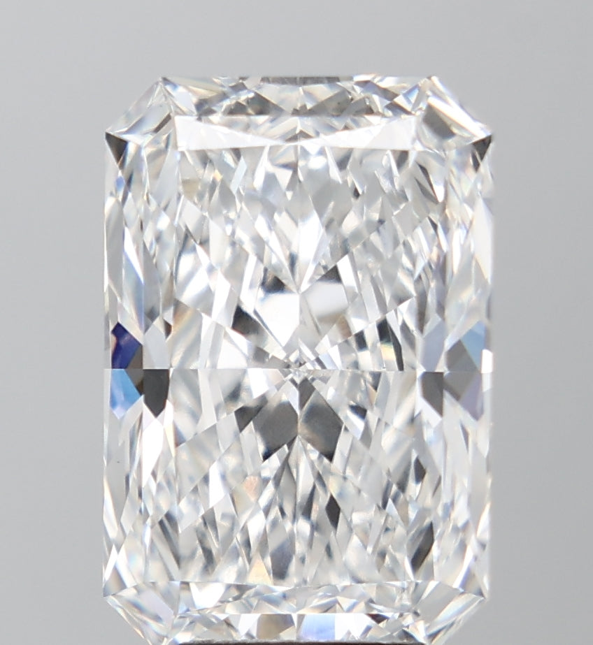 9.08 Carat Radiant Lab Diamond with  Cut Diamond in 14KT  view 1
