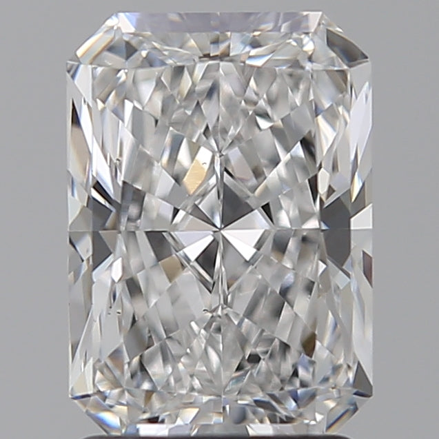 2.0 Carat Radiant Lab Diamond with  Cut Diamond in 14KT  view 1
