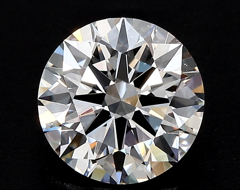 5.5 Carat Round Lab Diamond with  Cut Diamond in 14KT  view 1
