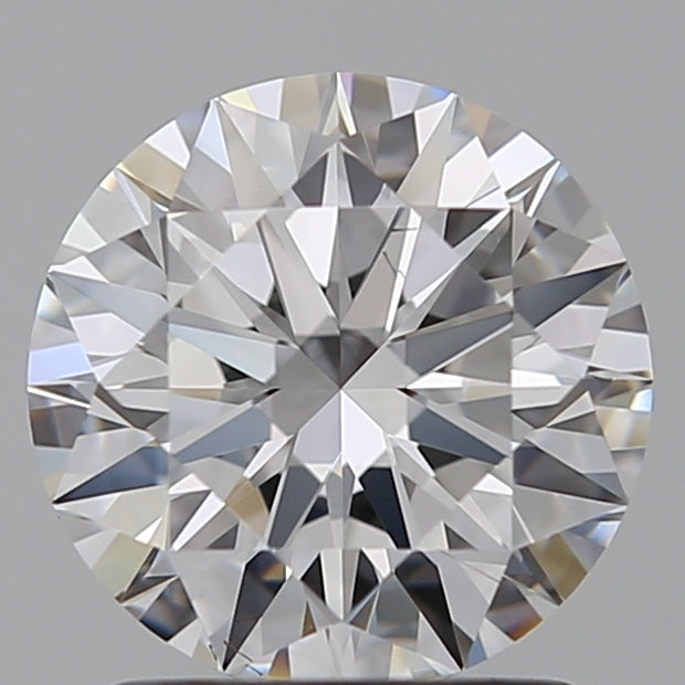 1.5 Carat Round Lab Diamond with  Cut Diamond in 14KT  view 1
