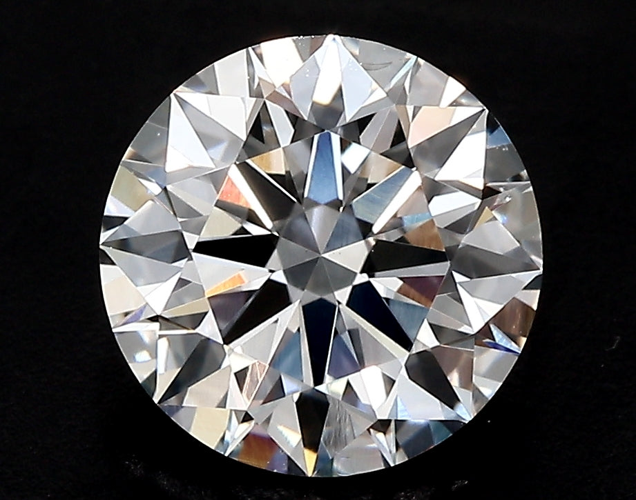 3.0 Carat Round Lab Diamond with  Cut Diamond in 14KT  view 1
