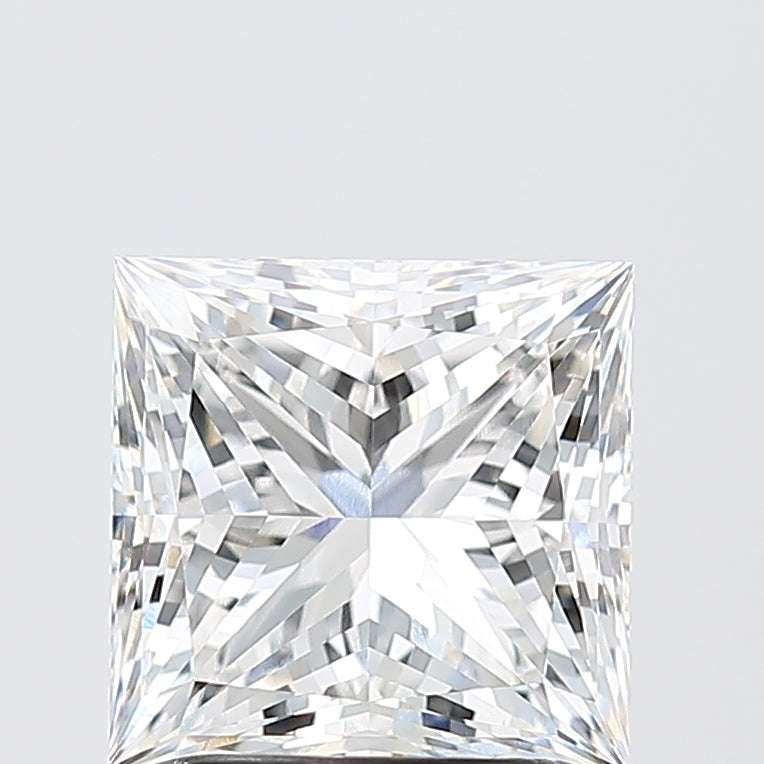 3.1 Carat Princess Lab Diamond with  Cut Diamond in 14KT  view 1
