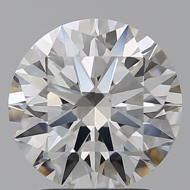 2.27 Carat Round Lab Diamond with  Cut Diamond in 14KT  view 1
