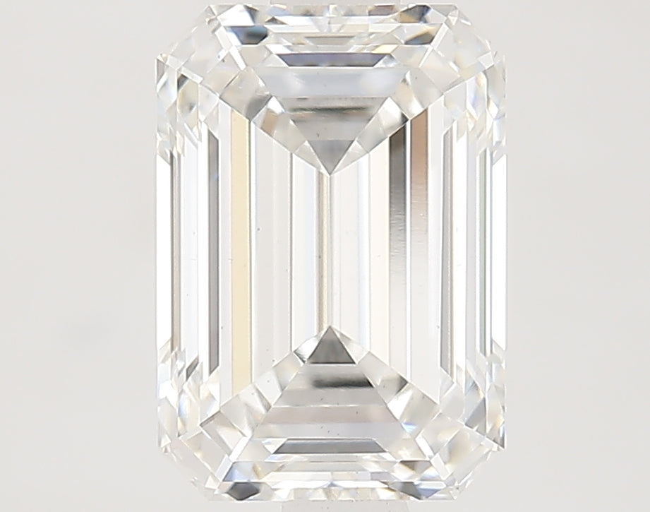 2.11 Carat Emerald Lab Diamond with  Cut Diamond in 14KT  view 1
