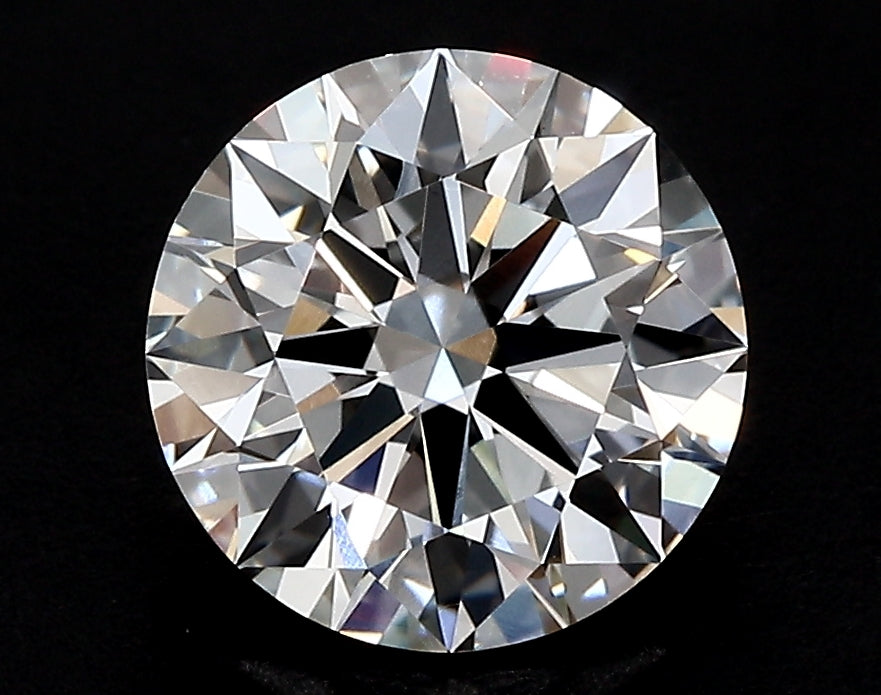 4.54 Carat Round Lab Diamond with  Cut Diamond in 14KT  view 1
