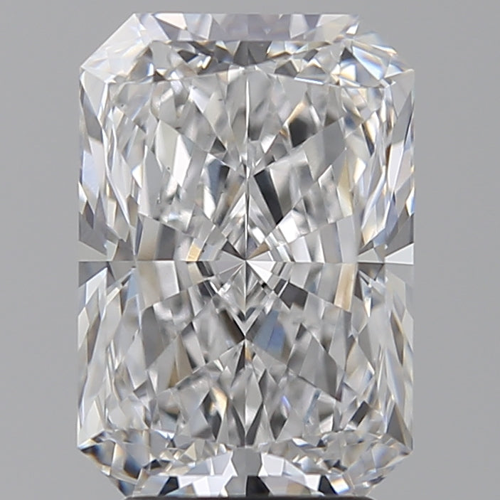 3.54 Carat Radiant Lab Diamond with  Cut Diamond in 14KT  view 1
