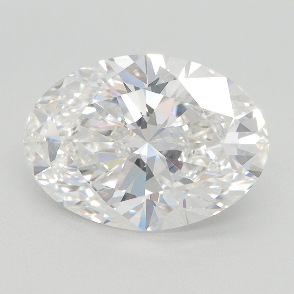 3.11 Carat Oval Lab Diamond with  Cut Diamond in 14KT  view 1
