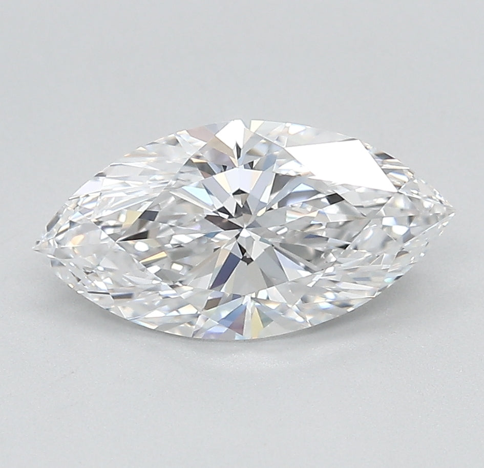 1.59 Carat Marquise Lab Diamond with  Cut Diamond in 14KT  view 1
