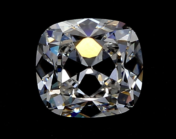 1.5 Carat Cushion Lab Diamond with  Cut Diamond in 14KT  view 1
