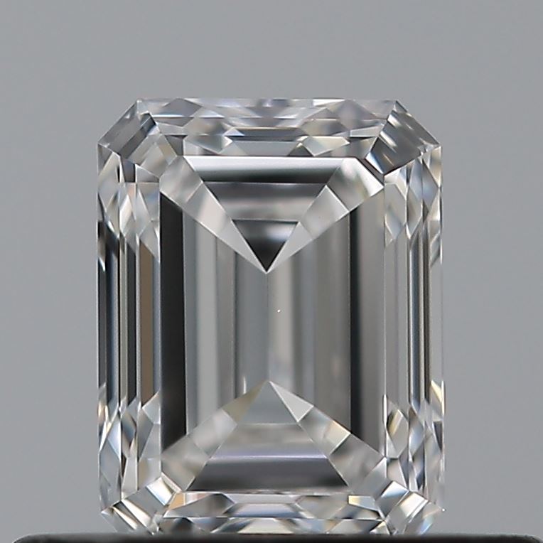 0.51 Carat Emerald Natural Diamond with  Cut Diamond in 14KT  view 1
