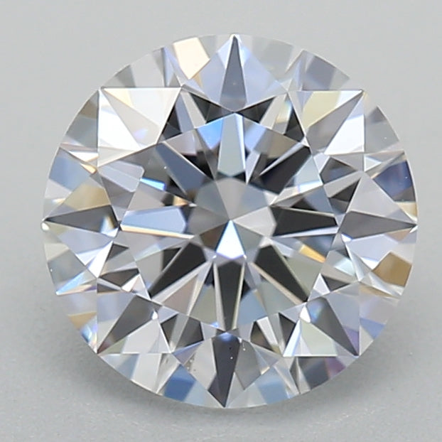 1.01 Carat Round Lab Diamond with  Cut Diamond in 14KT  view 1
