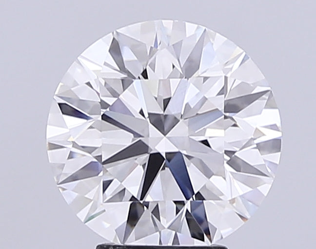 4.51 Carat Round Lab Diamond with  Cut Diamond in 14KT  view 1
