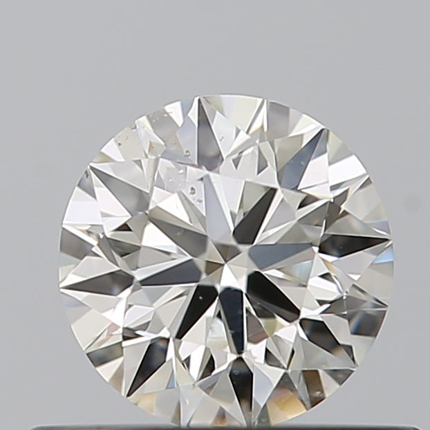 0.39 Carat Round Natural Diamond with  Cut Diamond in 14KT  view 1
