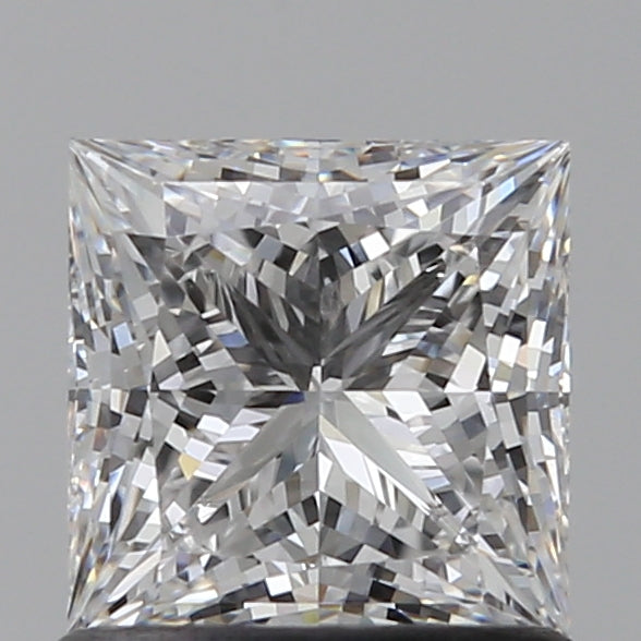 1.04 Carat Princess Lab Diamond with  Cut Diamond in 14KT  view 1
