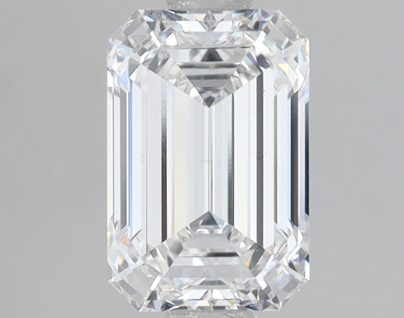 1.85 Carat Emerald Lab Diamond with  Cut Diamond in 14KT  view 1
