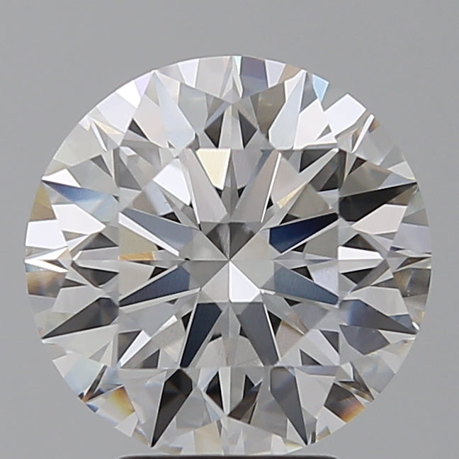 4.05 Carat Round Lab Diamond with  Cut Diamond in 14KT  view 1
