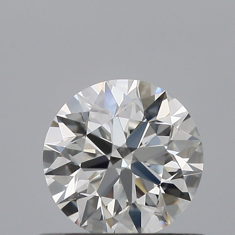 0.5 Carat Round Natural Diamond with  Cut Diamond in 14KT  view 1
