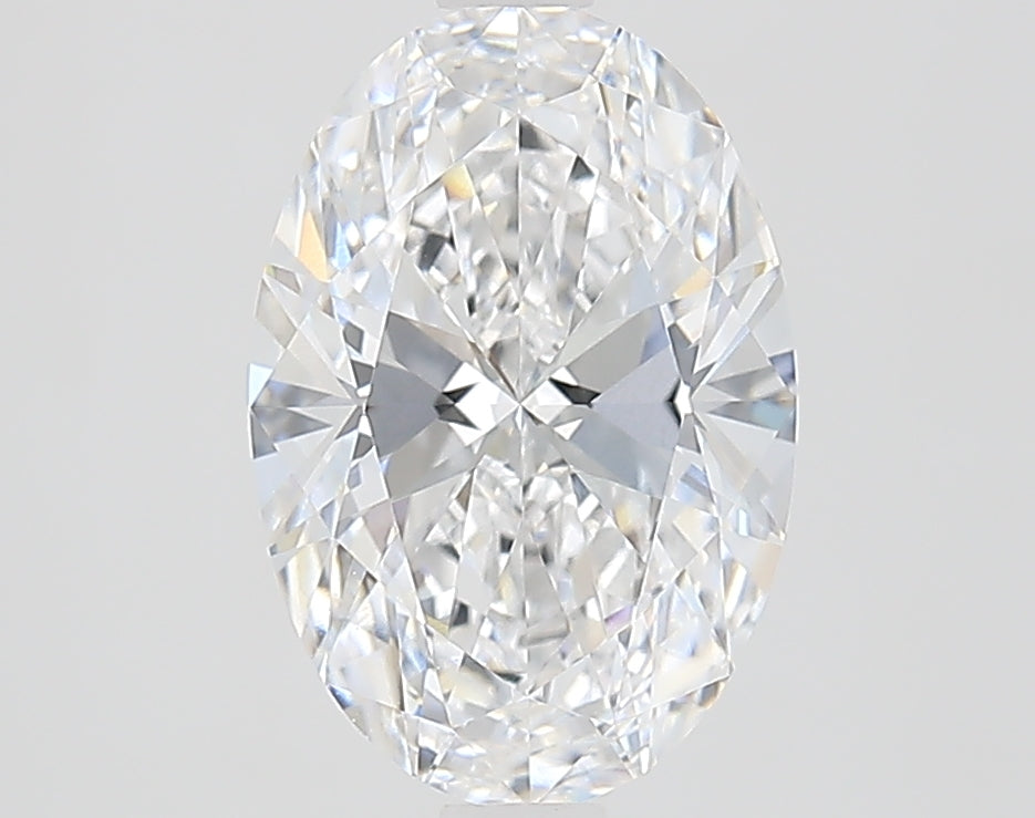 2.22 Carat Oval Lab Diamond with  Cut Diamond in 14KT  view 1
