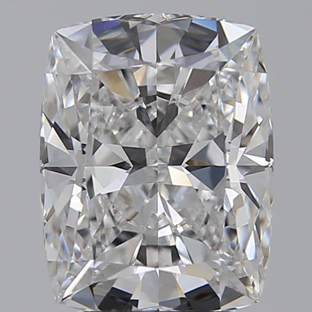 3.57 Carat Cushion Lab Diamond with  Cut Diamond in 14KT  view 1
