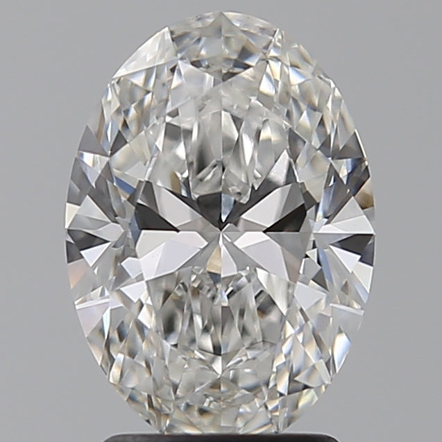 2.26 Carat Oval Lab Diamond with  Cut Diamond in 14KT  view 1
