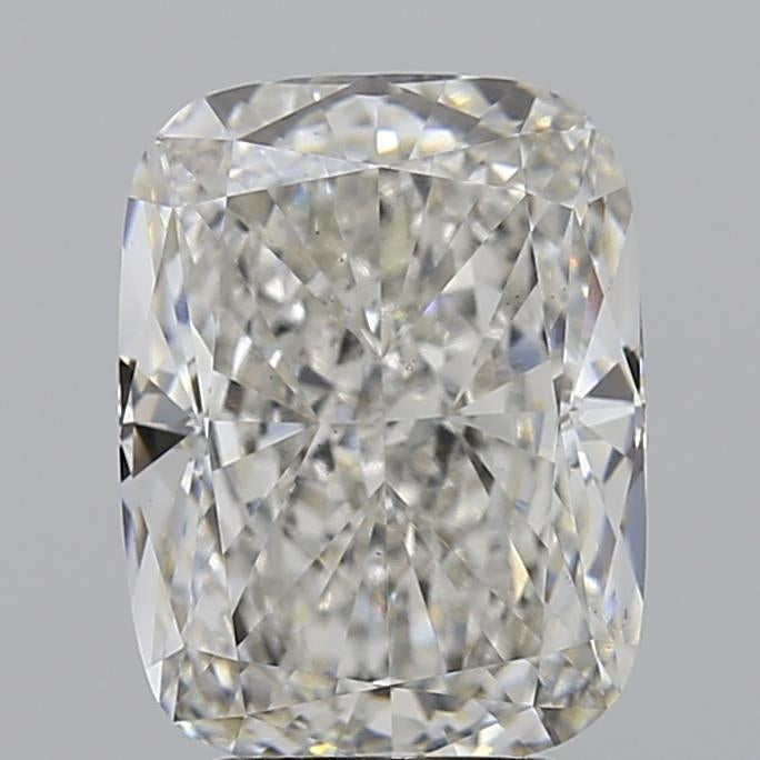 4.51 Carat Cushion Lab Diamond with  Cut Diamond in 14KT  view 1
