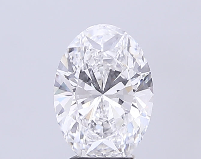 3.1 Carat Oval Lab Diamond with  Cut Diamond in 14KT  view 1
