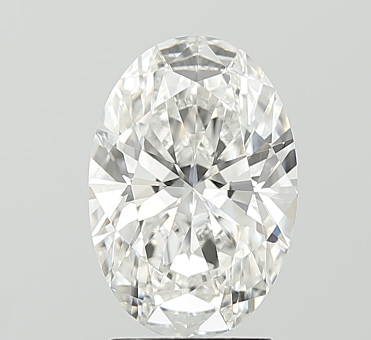 1.97 Carat Oval Lab Diamond with  Cut Diamond in 14KT  view 1

