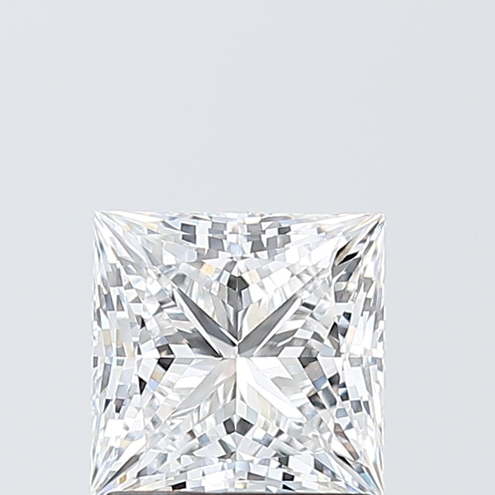 1.6 Carat Princess Lab Diamond with  Cut Diamond in 14KT  view 1
