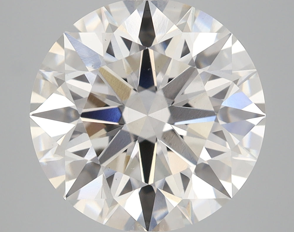 5.4 Carat Round Lab Diamond with  Cut Diamond in 14KT  view 1
