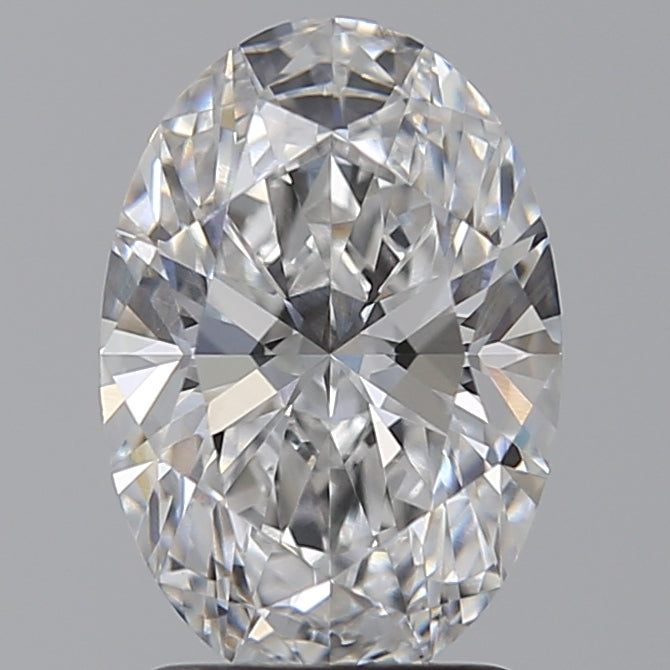 2.08 Carat Oval Lab Diamond with  Cut Diamond in 14KT  view 1
