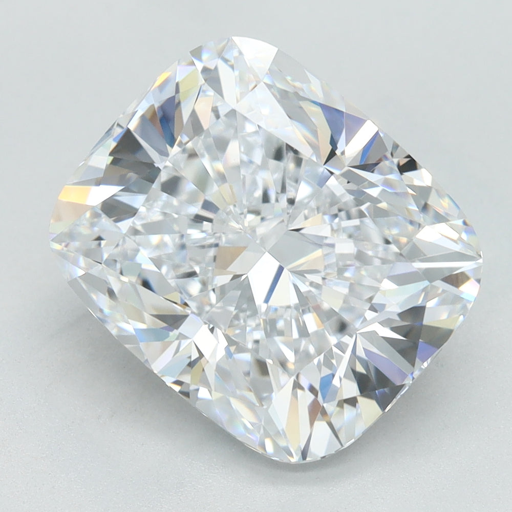 4.76 Carat Cushion Lab Diamond with  Cut Diamond in 14KT  view 1
