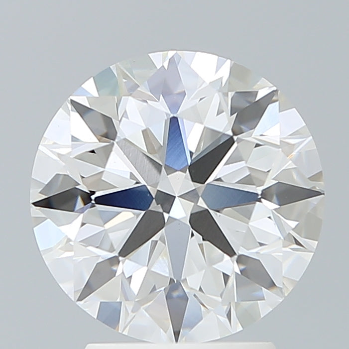 3.04 Carat Round Lab Diamond with  Cut Diamond in 14KT  view 1
