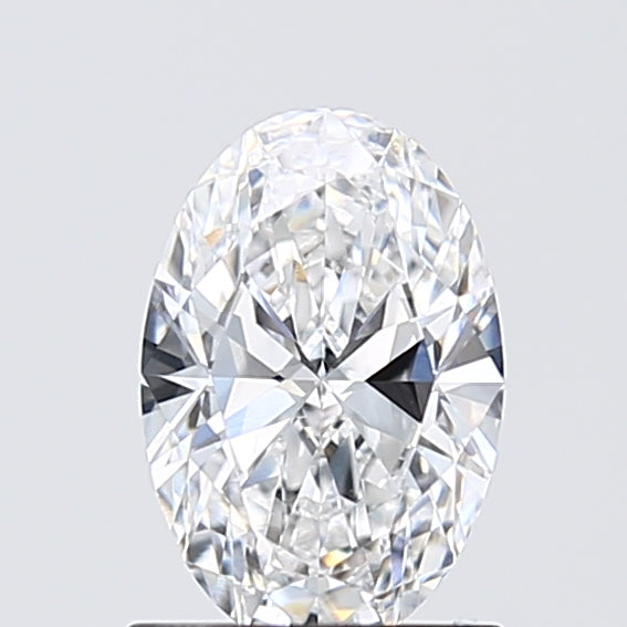 1.02 Carat Oval Lab Diamond with  Cut Diamond in 14KT  view 1
