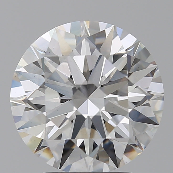 3.1 Carat Round Lab Diamond with  Cut Diamond in 14KT  view 1
