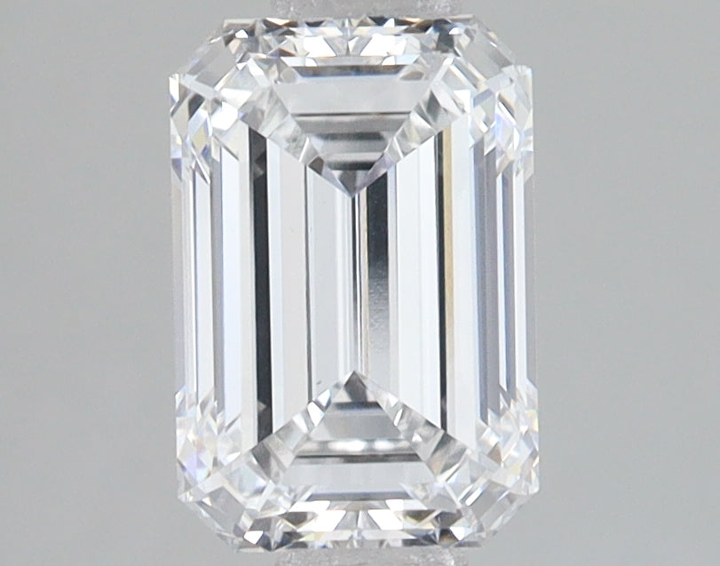 1.72 Carat Emerald Lab Diamond with  Cut Diamond in 14KT  view 1

