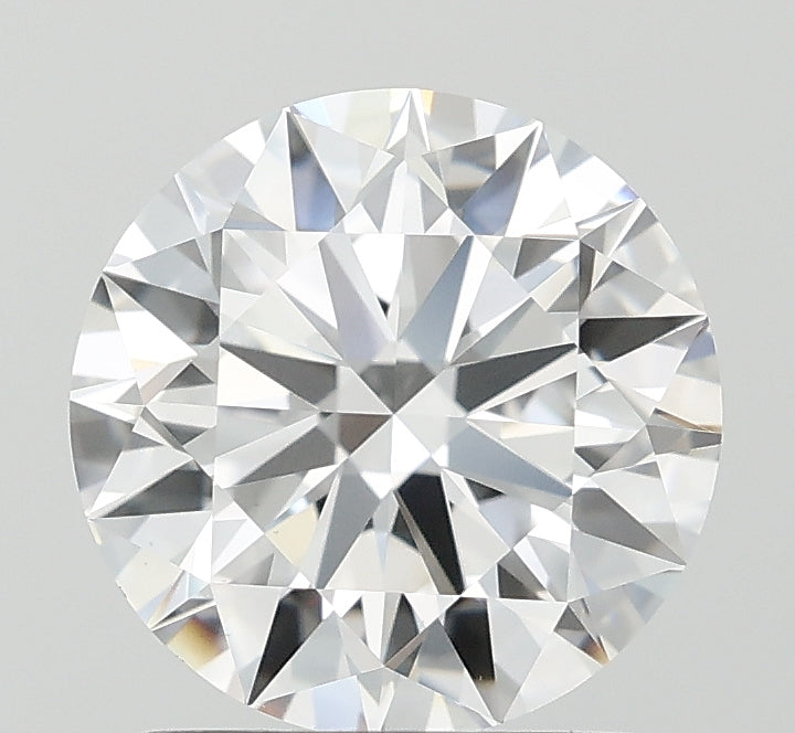 1.59 Carat Round Lab Diamond with  Cut Diamond in 14KT  view 1
