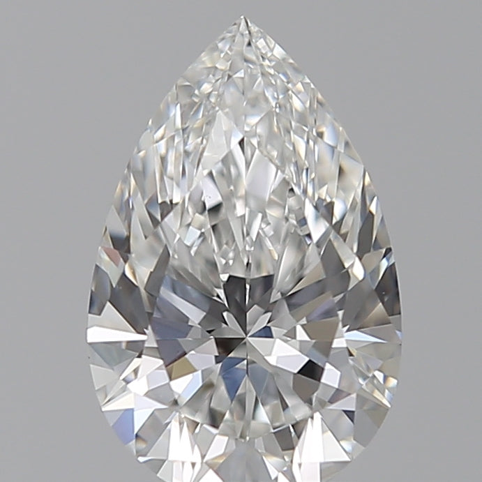 1.55 Carat Pear Lab Diamond with  Cut Diamond in 14KT  view 1
