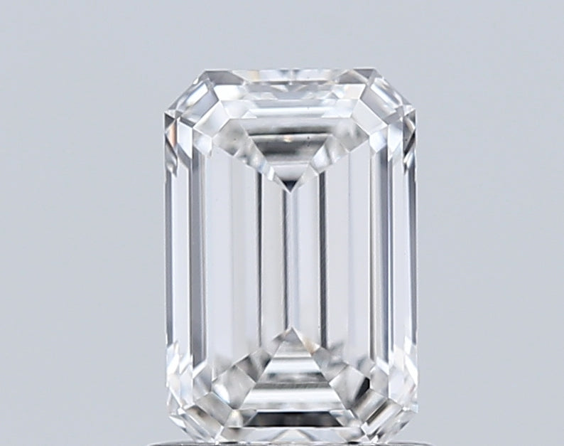 1.57 Carat Emerald Lab Diamond with  Cut Diamond in 14KT  view 1
