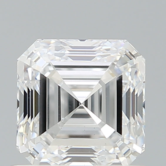 0.94 Carat Asscher Lab Diamond with  Cut Diamond in 14KT  view 1
