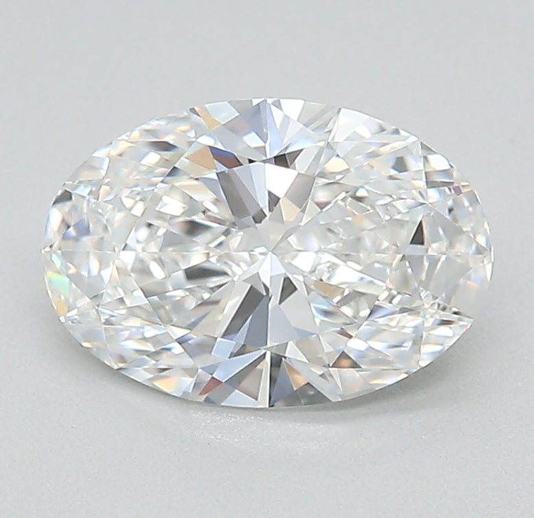 1.63 Carat Oval Lab Diamond with  Cut Diamond in 14KT  view 1
