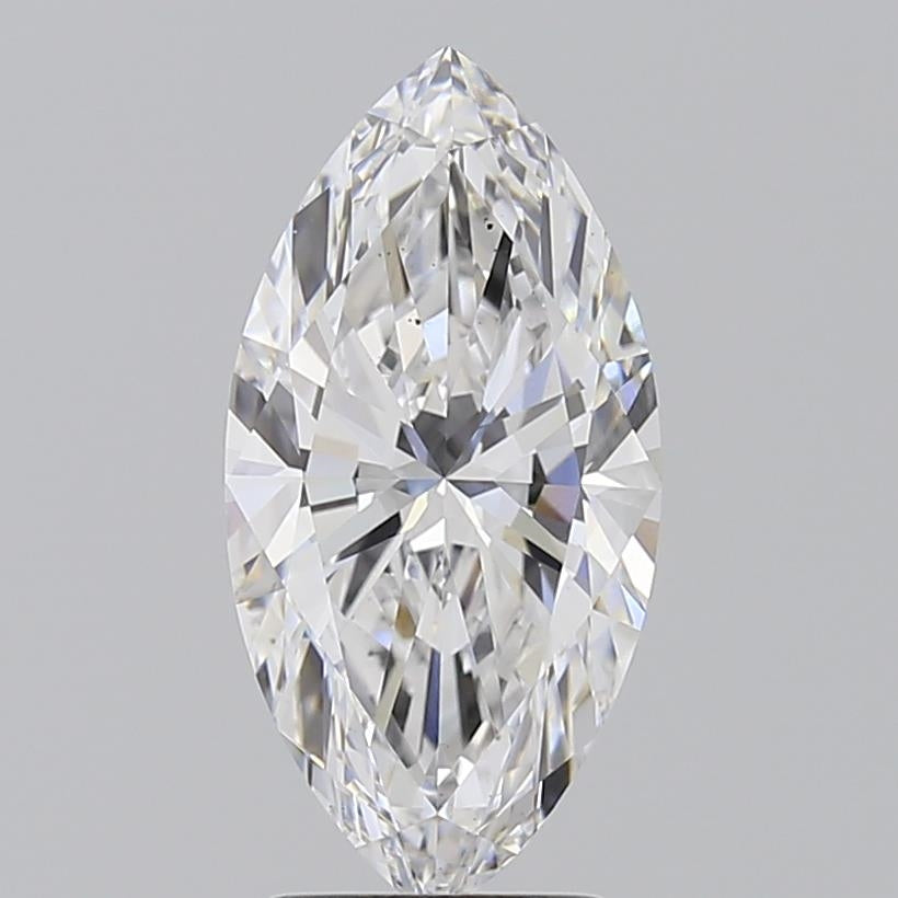 2.5 Carat Marquise Lab Diamond with  Cut Diamond in 14KT  view 1

