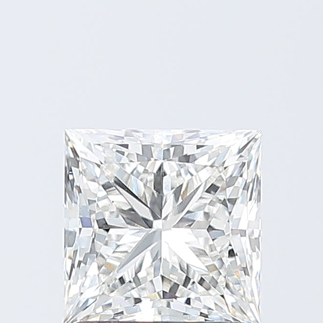 1.59 Carat Princess Lab Diamond with  Cut Diamond in 14KT  view 1
