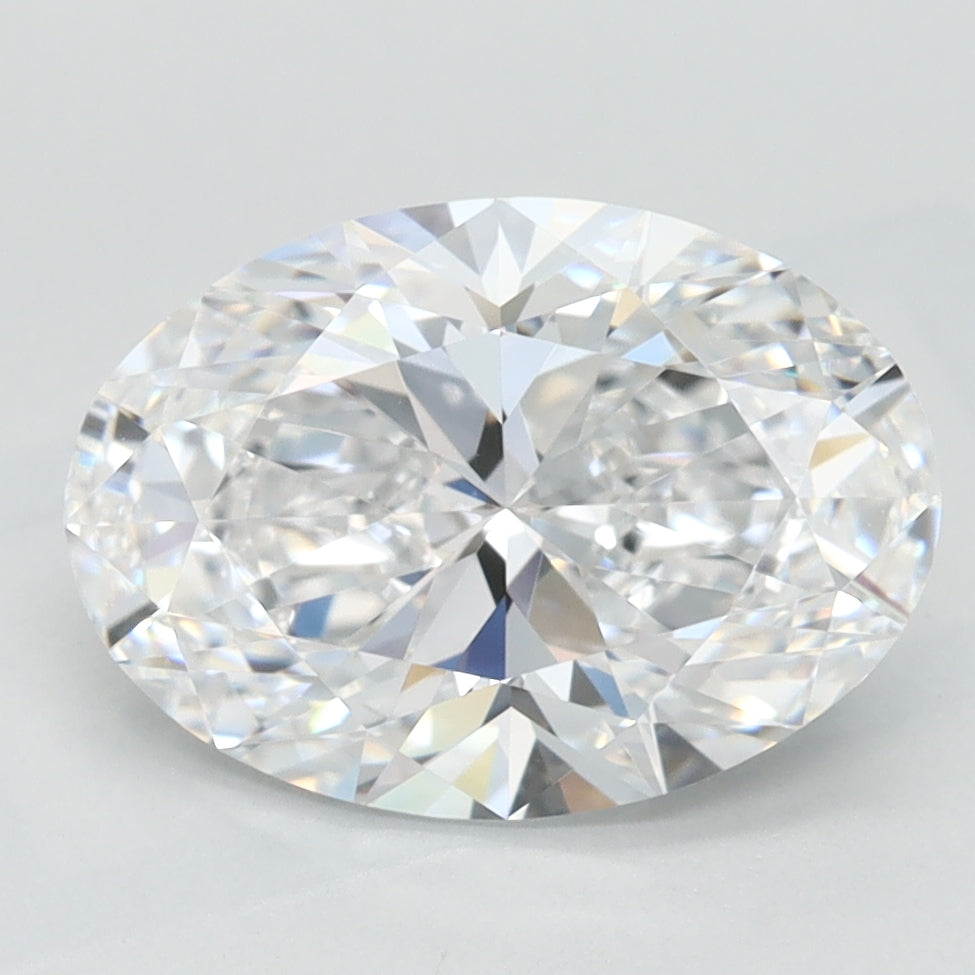 2.13 Carat Oval Lab Diamond with  Cut Diamond in 14KT  view 1
