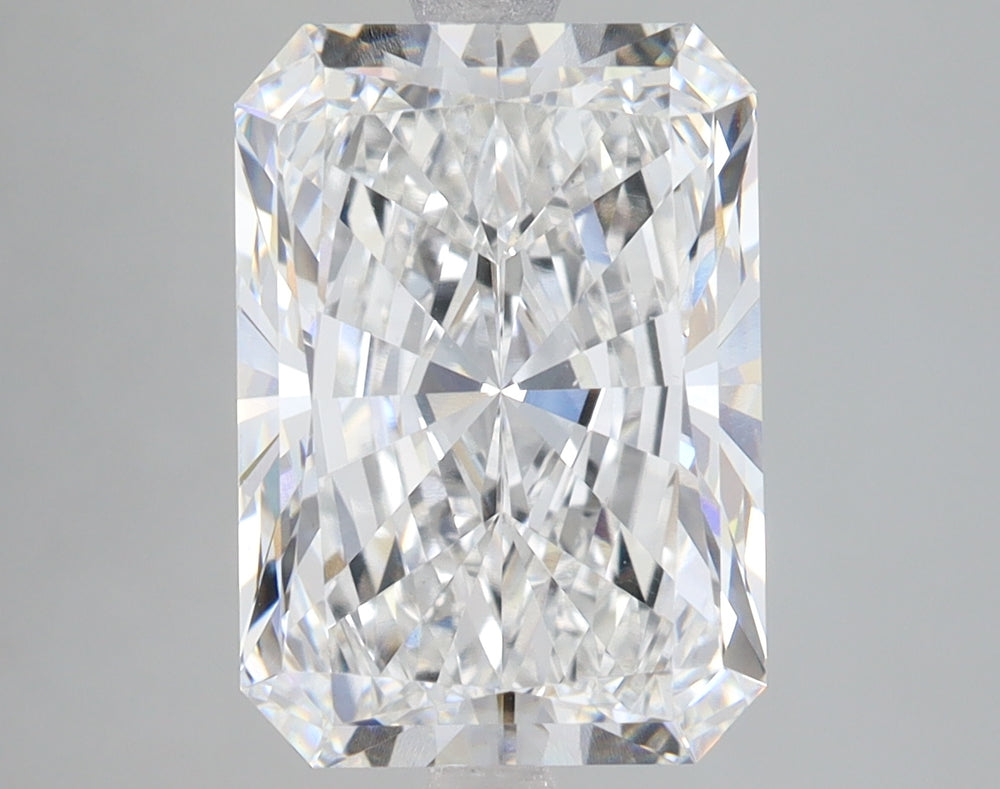 5.01 Carat Radiant Lab Diamond with  Cut Diamond in 14KT  view 1

