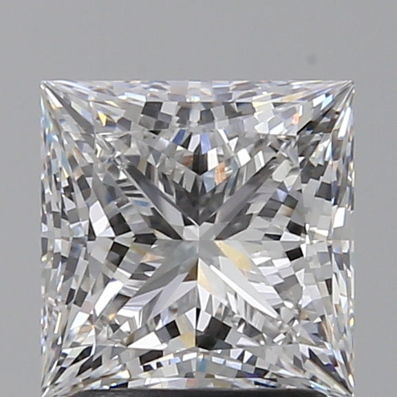 2.02 Carat Princess Lab Diamond with  Cut Diamond in 14KT  view 1
