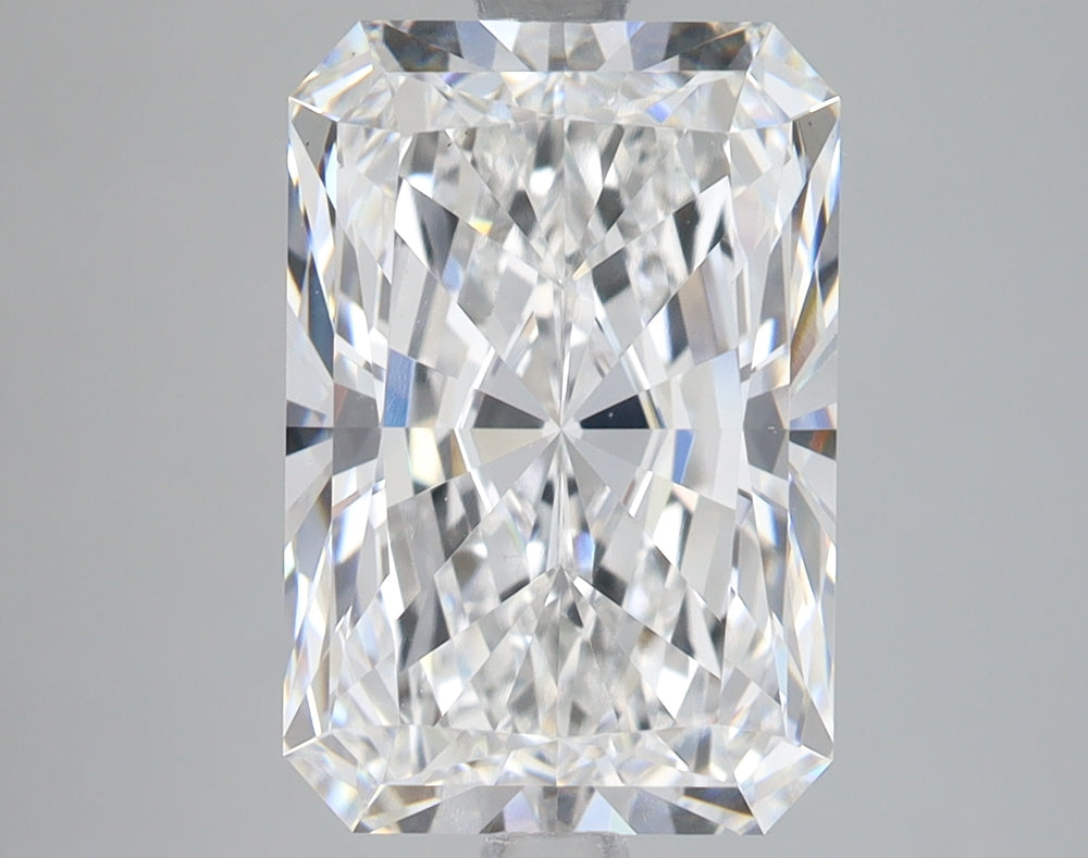 5.1 Carat Radiant Lab Diamond with  Cut Diamond in 14KT  view 1
